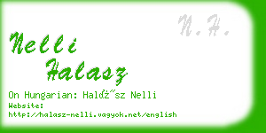 nelli halasz business card